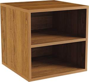 Mesa auxiliar de madera para sala de estar, mesita de noche con cubo Modular apilable - Product Image 3