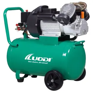 2.5HP/1.8KW 50l Extreme Long Duty Cycle AC Oil Twin Heads Portable Mipiston Air Compressor 3hp Compressed Air 2850RPM