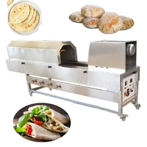 Hoàn toàn tự động chapati bột Máy ép Tortilla Máy Nhà sản xuất pita Máy làm bánh mì cho tiệm bánh