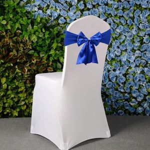 Wholesale Bow <b>Tie</b> <b>White</b> Sashes Event Decorative Chair Sash for Wedding - Product Image 6