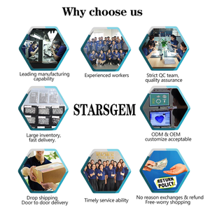 Starsgem Def 2x3-3.5x5.5mm เจียระไนเพชรรูปแปดเหลี่ยมเพื่อการทำเครื่องประดับ - Product Image 5