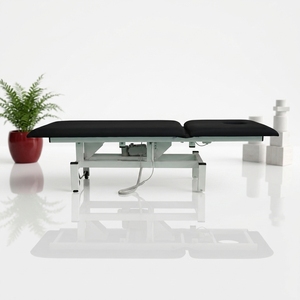 Colchón de PVC de espuma de alta densidad de 2 secciones <span class=keywords><strong>articuladas</strong></span> para camilla de examen hospitalaria con ajuste de respaldo de doble amortiguador de gas ISO - Product Image 5