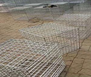 Vente chaude résistant à la Corrosion trou carré pierre <span class=keywords><strong>Cage</strong></span> boîte galvanisé soudage pour le traitement de la rivière et la décoration de paysage - Product Image 4