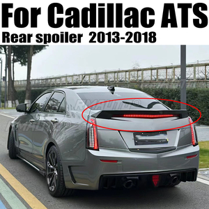 Aileron de coffre arrière pour Cadillac ATS 2013 2014 2015 2016 2017 2018 Berline Noir Brillant/Aspect Fibre de Carbone Lame de séparation pour voiture - Product Image 1