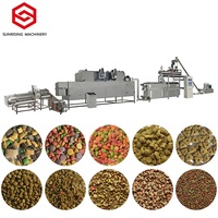 Ligne de production complète automatique de croquettes pour la fabrication d'aliments secs pour chiens Machines de traitement d'aliments secs pour animaux de compagnie