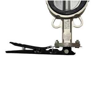 วาล์วผีเสื้อทำจากสเตนเลสแบบเวเฟอร์แบบก้านหมุนมือหมุนแบบ DN150 - Product Image 3