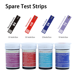 4in1 Blood Glucose Hemoglobin <strong>Cholesterol</strong> Uric Acid All-in-One Machine Dry Battery Powered - Product Image 3