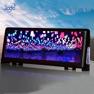 Jode WIFI ควบคุมหน้าจอ LED ดิจิตอลโฆษณา 2K P2.5 มม. P5 มม. HD รถแท็กซี่รถยนต์/รถแท็กซี่หลังคาจอแสดงผลวิดีโอ LED