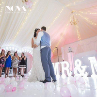 Plancher de danse étoilé LED de haute qualité et bon marché en acrylique, marque NOVA, pour les mariages et les événements