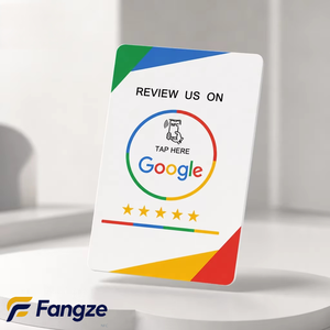 Plaque NFC en acrylique multi-tailles pour avis Google, URL programmable, cartes adhésives étanches, code QR personnalisé, puce NFC - Product Image 5