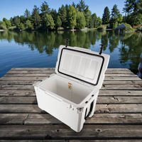 Glacière rigide rotomoulée 35QT, portable, en LLDPE, isolée, pour le camping, la pêche, la plage et les activités de plein air