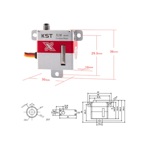 KST X10 Mini V8.0 Digital Metal Gear 7.5kg 0.1sec for RC Gliders and Airplanes - Product Image 6