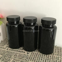 Flacon à pilules noir de 50 ml, 100 ml, 150 ml, 200 ml, flacon à capsules, flacon à médicaments