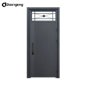 Exterior Front Entry <strong>Doors</strong> With Ventilator Modern Steel Security <strong>Door</strong> for House Built-In Air Vent Sliding Window - Product Image 1