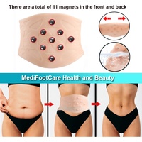 Ceinture de soutien lombaire en silicone avec massage magnétique, soutien abdominal, thérapie magnétique, bandage lombaire, ceinture dorsale