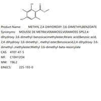 Metil atratate; Metil 2, 4-dihidroksi-;; 4707, 47-5, VERAMOSS;2, 4-dihidroksi-3, 6-dimetil-benzoicacimethylester