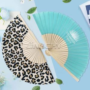 High Quality Natural <b>Wooden</b> Hand Fan Spanish Folding Fans for Weddings/Personal Use - Product Image 3