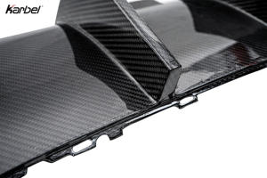 Diffusore Lip Stile Karbel in Fibra di Carbonio a Secco Diffusore Posteriore Labbro di Scarico Spoiler per Audi <span class=keywords><strong>A3</strong></span> <span class=keywords><strong>SLine</strong></span> S3 8V 2017-2019 - Product Image 2