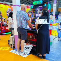 Machine de lutte des bras à monnayeur, jeu d'arcade de défi de force sportif avec lumières LED