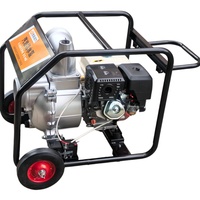 Pompa air bensin Dongqing 6 inci OEM, Pompa Drainase Kota untuk Pengendalian Banjir Darurat, Starter Manual/Listrik, Aluminium