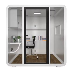 Cabine insonorisée en verre à structure en acier moderne (Pod Acoustic) pour réunions, siestes, négociations - Utilisation en bureau/atelier/usine - Product Image 5