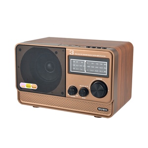<span class=keywords><strong>Radio</strong></span> Inalámbrica Retro de Madera HS-2894 con Altavoz Integrado, Diseño Vintage, Sintonización AM/FM/SW, Transmisión Inalámbrica - Product Image 2