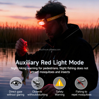 Lampe de charge USB avec capteur de mouvement nocturne, mode lumière rouge auxiliaire, éclairage nocturne, indice d'étanchéité IP44, source de lumière tricolore