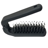 Peigne à cheveux pliable portable en nylon avec manche en plastique, brosse démêlante pour coiffure, vente chaude