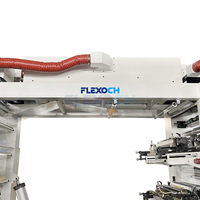 Machine d'impression flexographique industrielle 6 couleurs 100m/min pour film plastique souple laminé PE PP BOPP de type empilable pour emballage