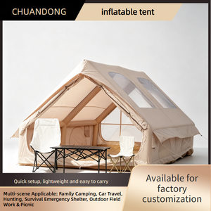 Tente <span class=keywords><strong>de</strong></span> <span class=keywords><strong>camping</strong></span> gonflable en PVC <span class=keywords><strong>de</strong></span> taille familiale, espace <span class=keywords><strong>de</strong></span> couchage pour 4 personnes, espace assis pour 5/7 personnes, pour une utilisation en extérieur en toutes saisons - Product Image 1