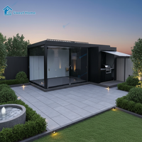 Pergola bioclimatique motorisée en aluminium Sweet Home, imperméable, pour terrasse, avec éclairage LED