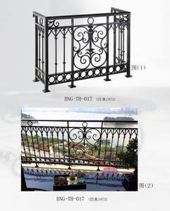 Handmade rèn sắt trong nhà ngoài trời lan can mạ kẽm nóng tráng điện trang trí trang trí ban công lan can - Product Image 3