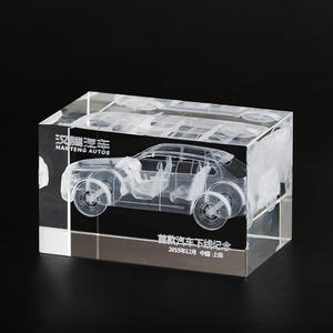 Jy Nguồn cung cấp nhà máy K9 Pha Lê Chất lượng cao trống Cube 3D khắc laser pha lê khung ảnh - Product Image 1