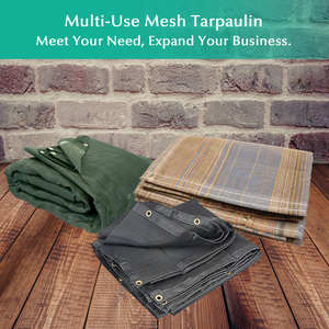 Lona de malla de camión recubierta de PVC a precio de fábrica al por mayor para <span class=keywords><strong>remolque</strong></span> volquete, lona de malla multicolor tamaño personalizado - Product Image 2