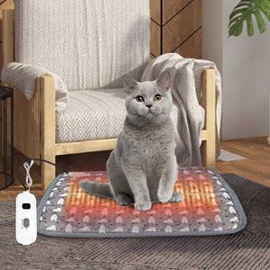 Almohadilla de calor eléctrica para mascotas, esterilla de calefacción con temporizador, cama suave para perros y gatos, calentador impermeable, manta eléctrica para invierno - Product Image 2