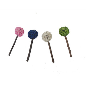 Jouets à mâcher pour chats : bâtonnets en bois, balles en rotin, bâtonnets de dentition, jouets naturels pour le nettoyage des dents, jouets d'intérieur pour animaux de compagnie - Product Image 3