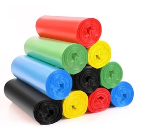 Garbage Bin Liners Refuse <b>Bag</b> Drawstring <b>Bags</b> Use 100% Composatble Cornstarch Trash Plastic Home <b>20L</b> 30L 60L 90L 120 Package - Product Image 1