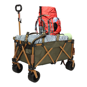 <b>fishing</b> folding camping wagon portable shopping tour outdoor garden beach camping trolley cart - Product Image 1