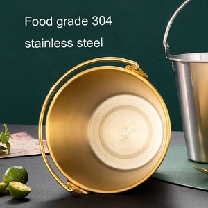 Cesta para Papas Fritas de Acero Inoxidable 304, Cubo para Refrigerios de Restaurante, Cubitera - Product Image 4
