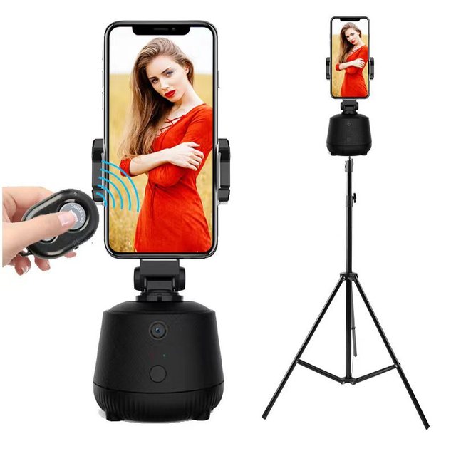 Auto Face Tracking Selfie Stick AI Intelligent Camera Phone Holder Tripod 360 Rotate Gimbal Stabilizer for Smartphone