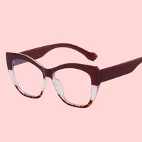 Lunettes optiques unisexes vintage à monture complète de style œil de chat, anti-lumière bleue, pour la lecture