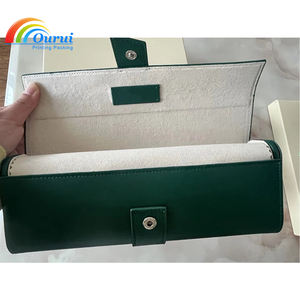 Factory Direct Luxury Green 4-Slot <b>Roll</b> Watch <b>Box</b>, Travel Portable Watch Case with Custom Logo, High Quality Brand Watch <b>Box</b> - Product Image 6