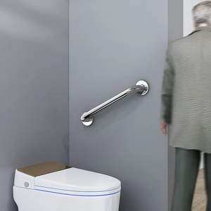 <span class=keywords><strong>Barre</strong></span> d'appui <span class=keywords><strong>de</strong></span> sécurité pour toilettes pour personnes handicapées, design moderne, finition chromée en acier inoxydable, écologique, OEM Homedec HD-GB002 - Product Image 6