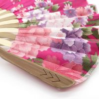 Ventilateur personnel à fleur petit bambou Oriental Rose mur pliant ventilateur style couteau africain tissu mariage mariée ventilateur
