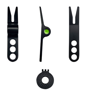 Golf Alloy Green Fork Repair <b>Tool</b> Magnetic Ball Marker Cap <b>Clip</b> Set Multifunctional Gift Box Universal Zinc Alloy - Product Image 5