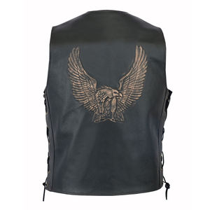 Chaleco de Motocicleta para Hombre, Cómodo y a la Moda, Transpirable, Cálido para Invierno, de Cuero, Diseño Único, Venta al Por Mayor - Product Image 2