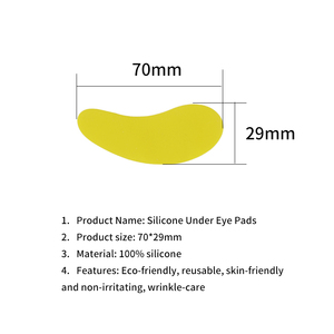 Patchs oculaires en Silicone anti-rides avec Logo personnalisé pour la préparation du <span class=keywords><strong>maquillage</strong></span> et des rencontres - Product Image 2