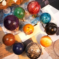 Vente en gros de sphères de cristal naturelles colorées, polies à la main, pierre de lune, boule de pierres précieuses multi-matériaux pour la décoration de la maison