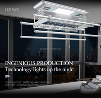 Séchoir de plafond intelligent pour la maison, électrique, blanc, en aluminium, avec cintres, support de levage pour vêtements avec carton pour un usage domestique
