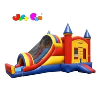 Château plein d'entrain gonflable de videur de Playhouse gonflable d'enfants avec la glissière humide ou sèche à vendre